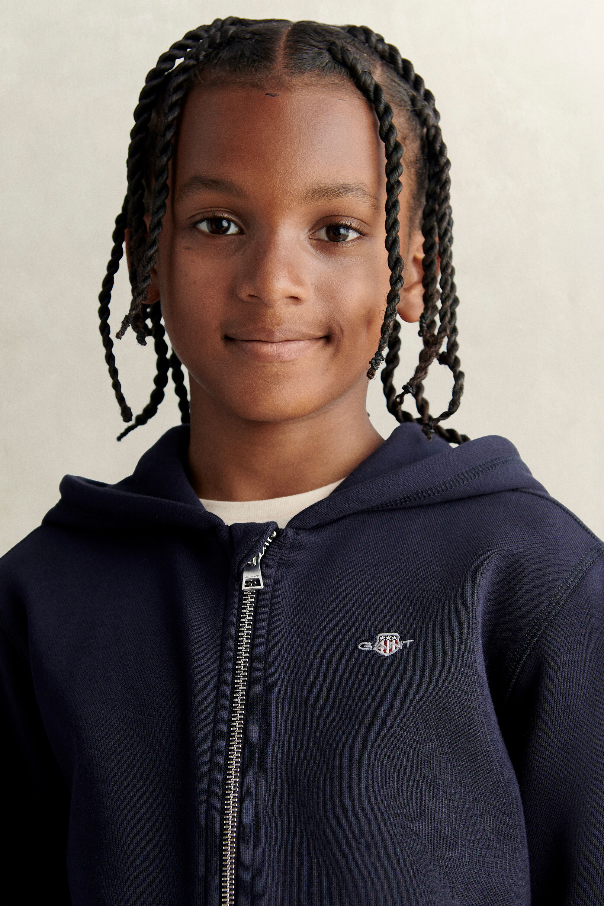 Teens Shield hoodie med dragkedja