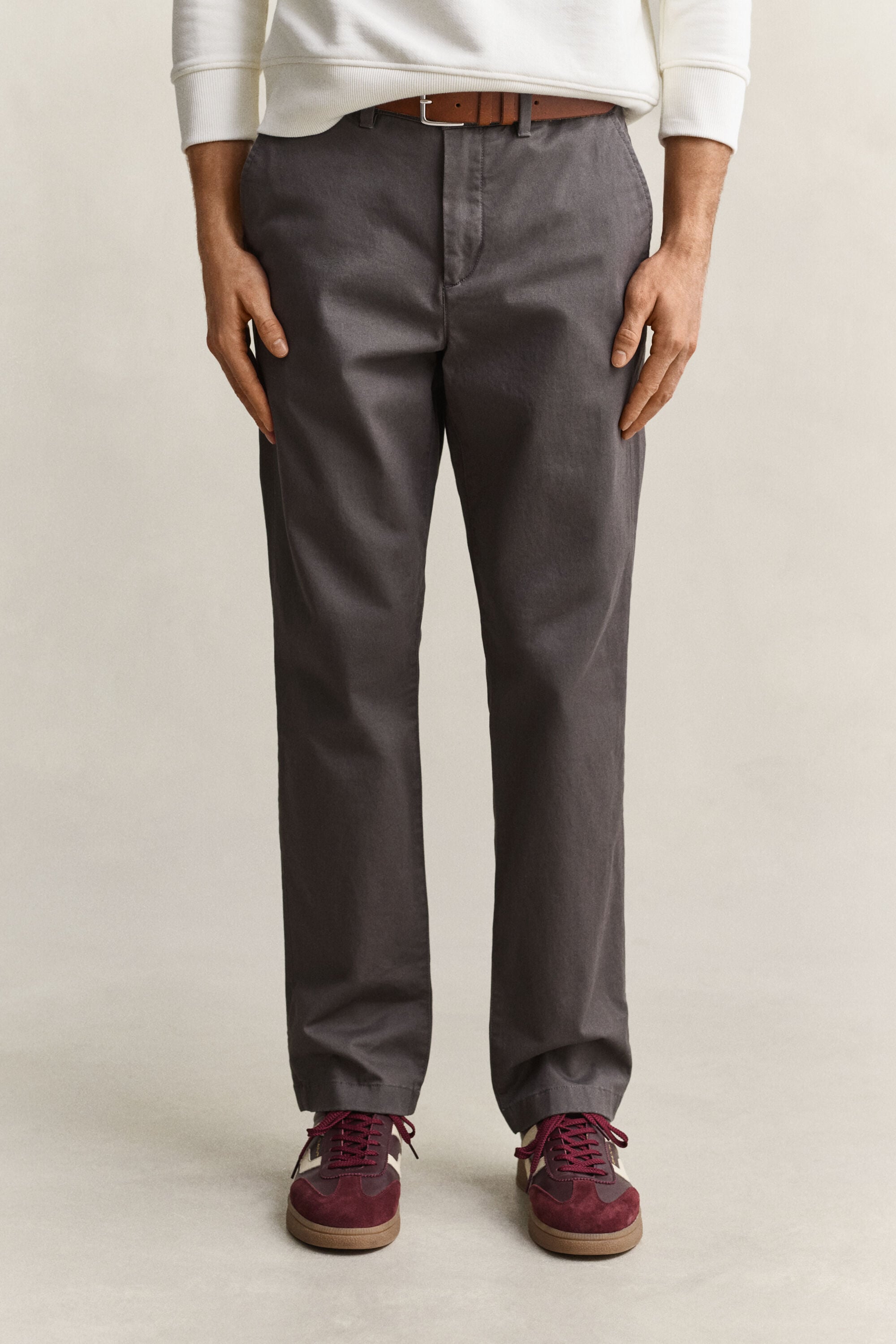 Klassiska chinos med regular fit