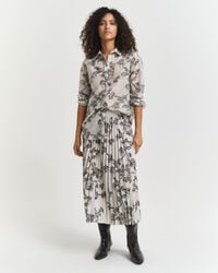 Veckad trädmönstrad kjol