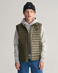 Teens tunn vadderad dunv&auml;st med glans