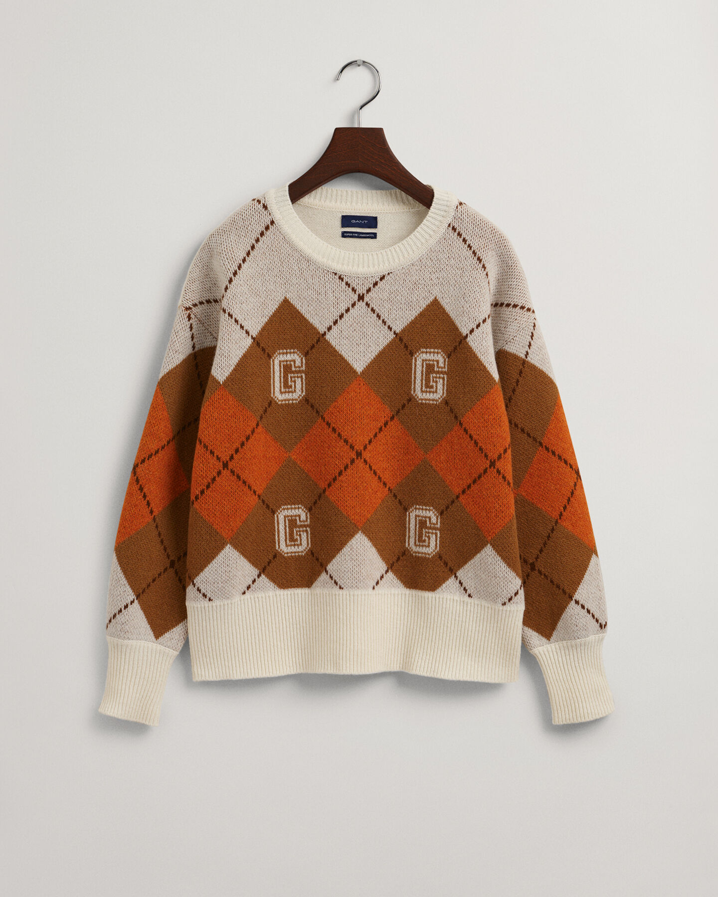 Argyle crew neck tr&ouml;ja