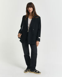 V-ringad tröja i extra fin merinoull