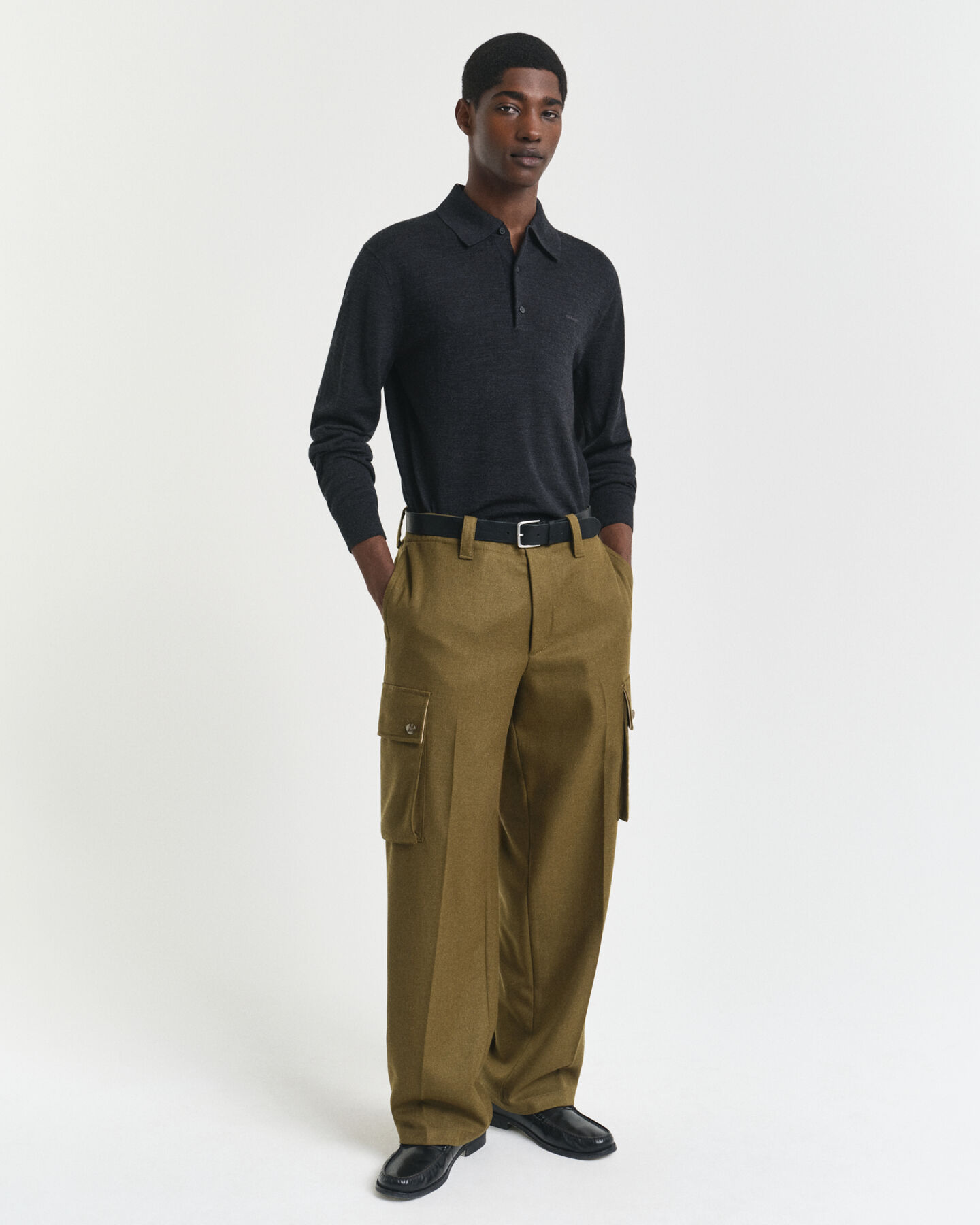 Pikétröja i extra fin merinoull