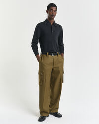 Pikétröja i extra fin merinoull