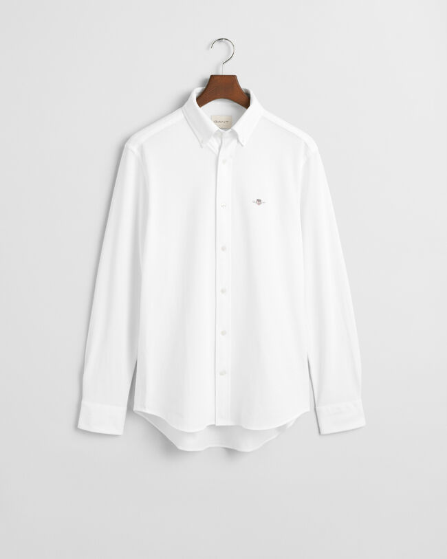 Regular fit skjorta i jerseypiké