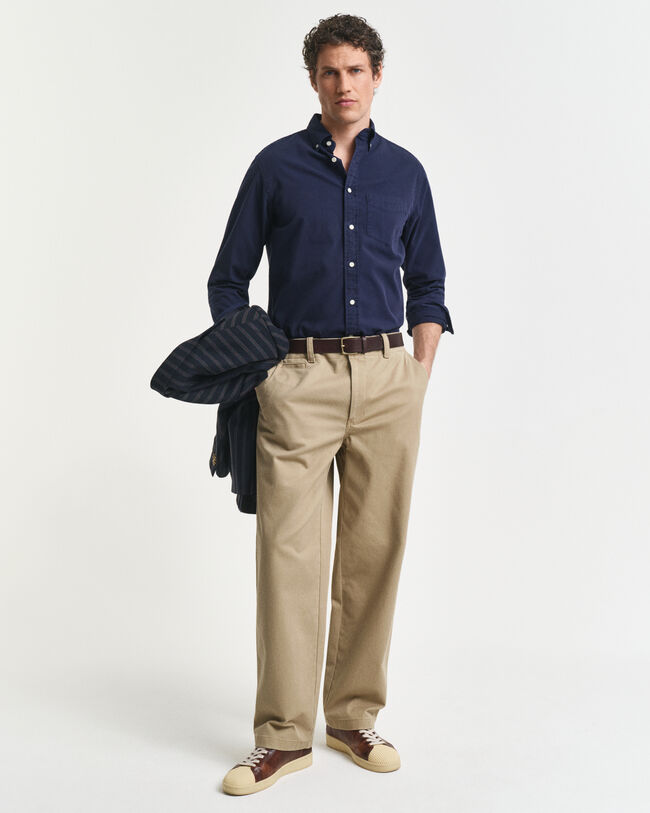 Regular fit skjorta i twill