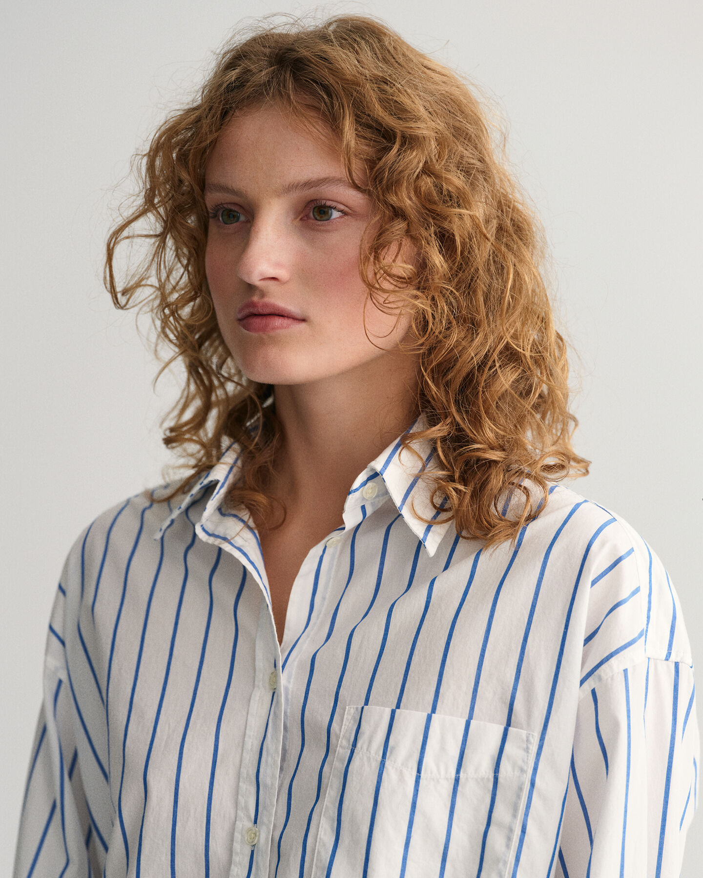 Oversized randig skjorta