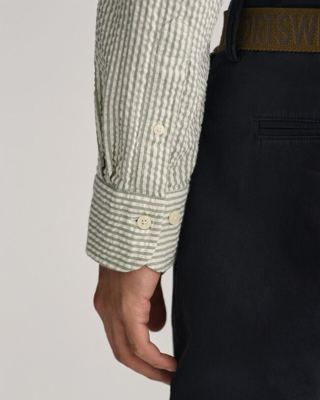 Regular fit Seersucker skjorta