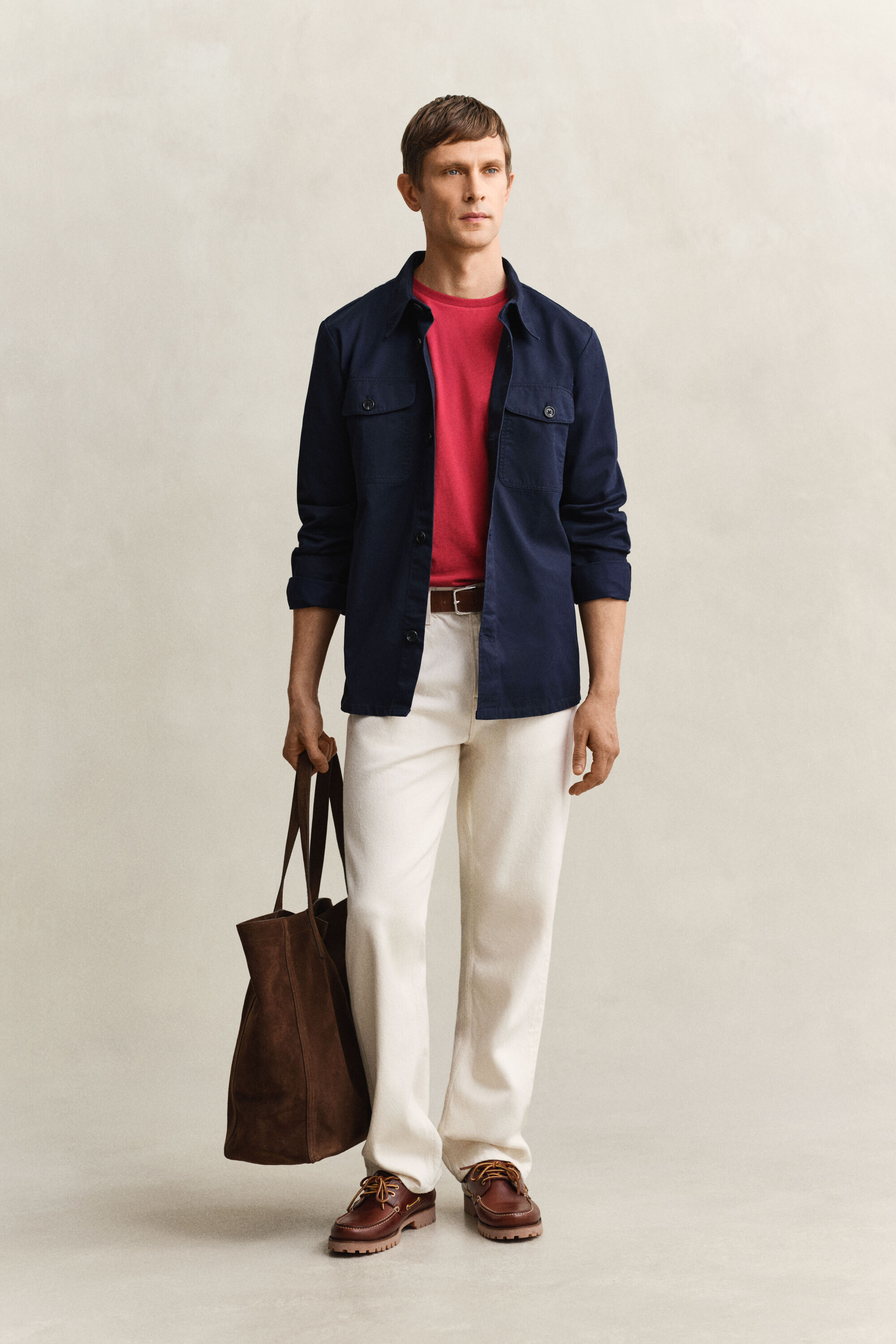 Skjortjacka i bomullstwill