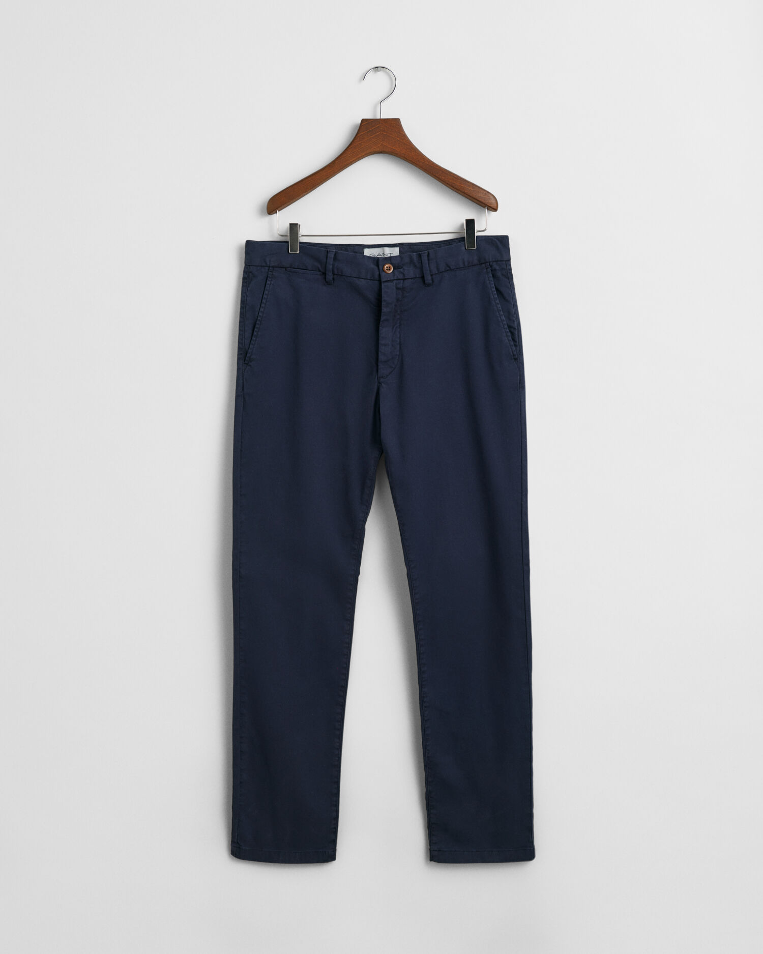Slim fit chinos med dobbystruktur
