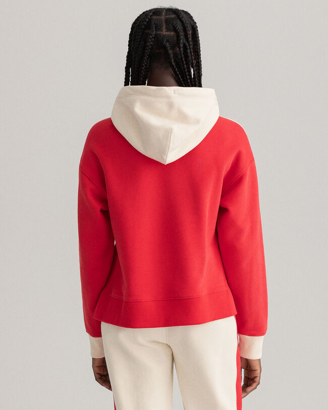 Color hoodie med färgblock