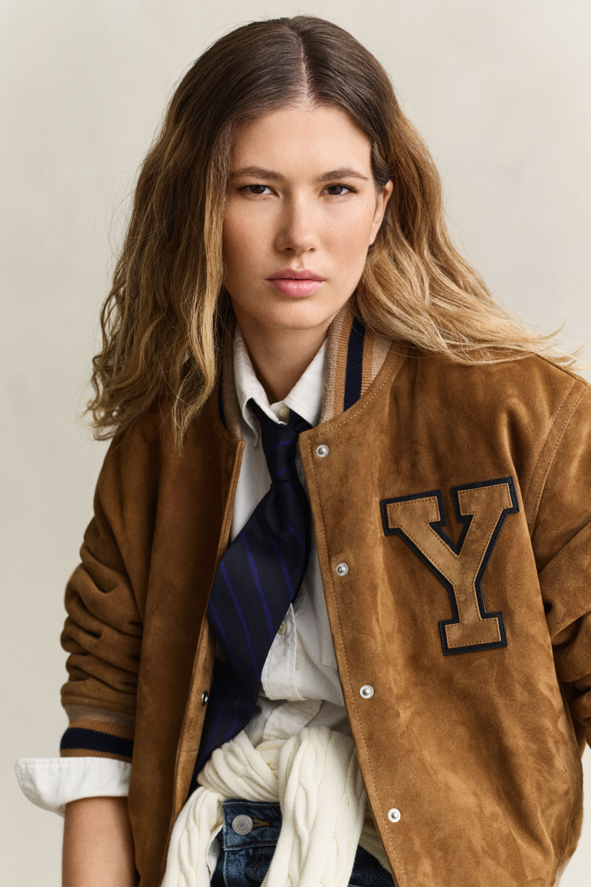Gant x Yale Varsity jacka i mocka