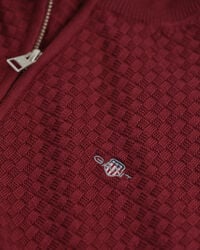 Teens tröja med half-zip och mikrostruktur