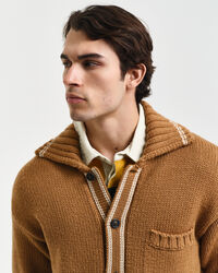 Yllecardigan med knappar