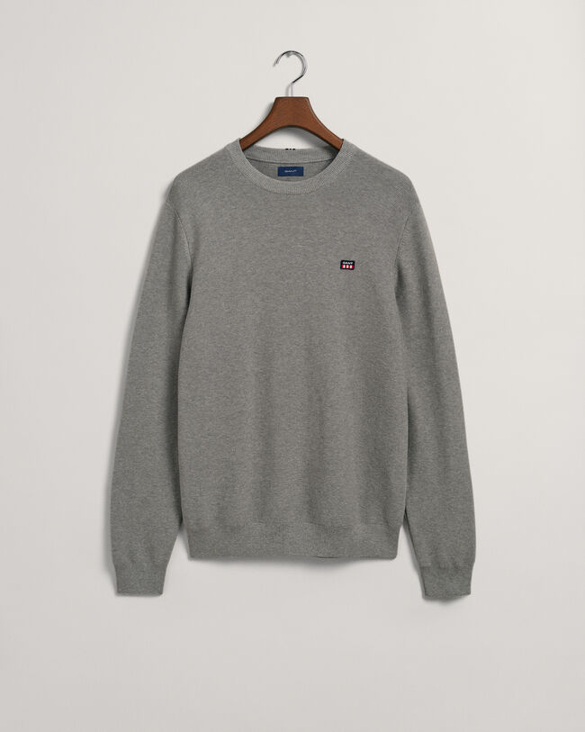 Tunnstickad crew neck tr&ouml;ja