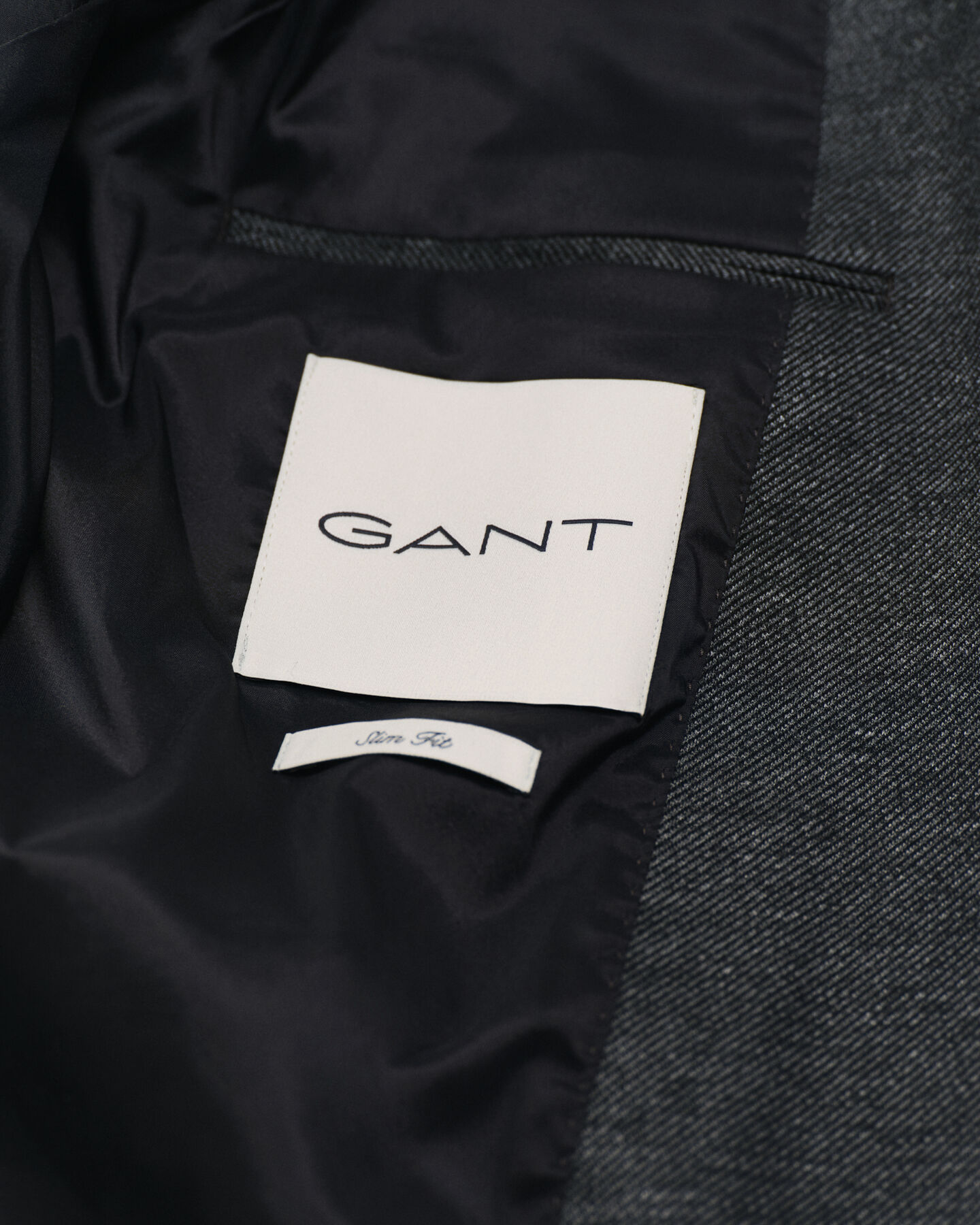 Kavaj i tv&aring;f&auml;rgad jerseytwill