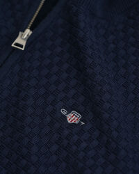 Teens tröja med half-zip och mikrostruktur