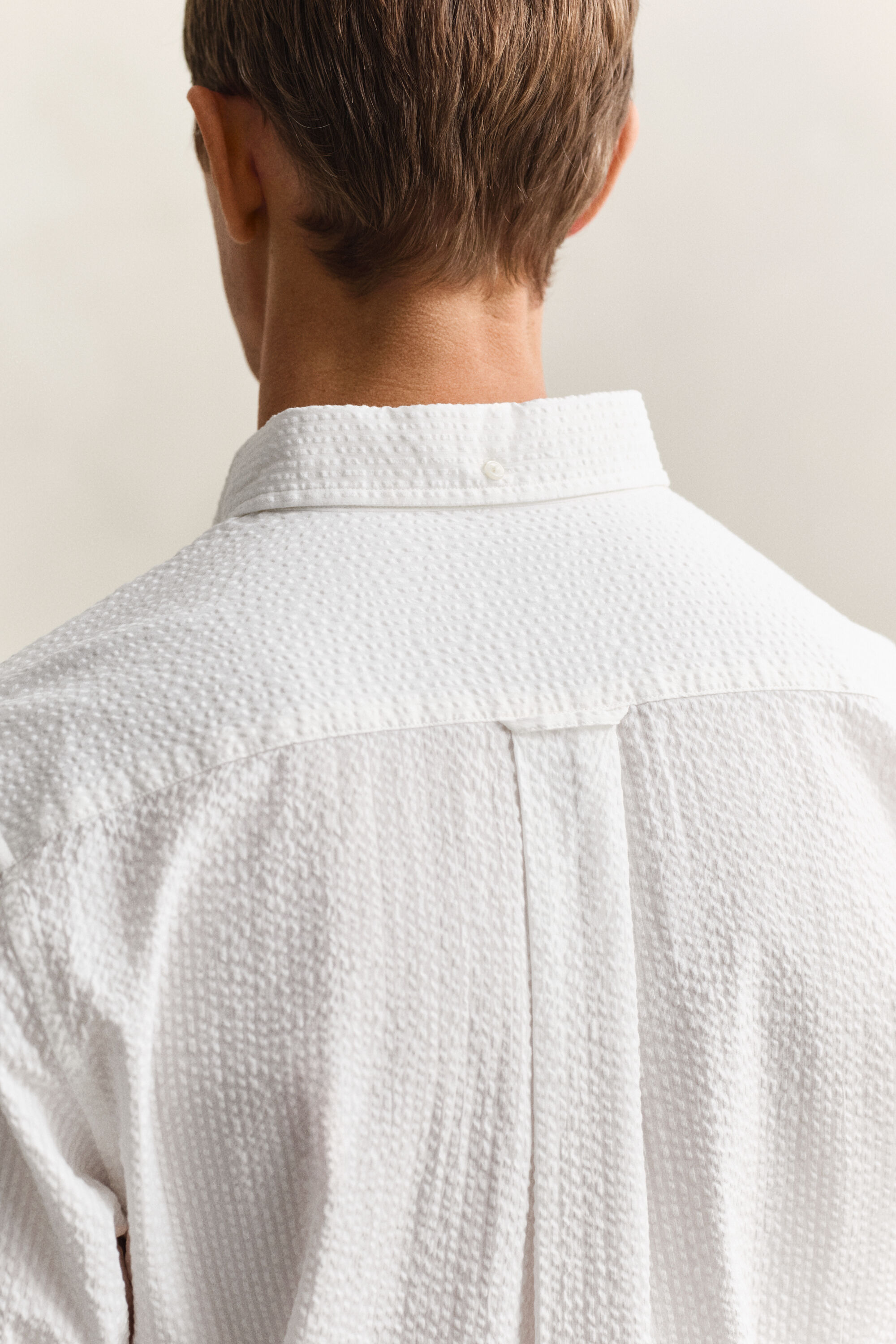 Regular fit Seersucker skjorta