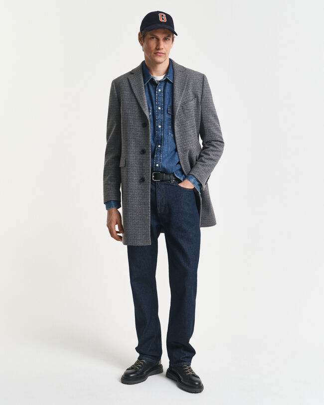 Tvåfärgad yllerock