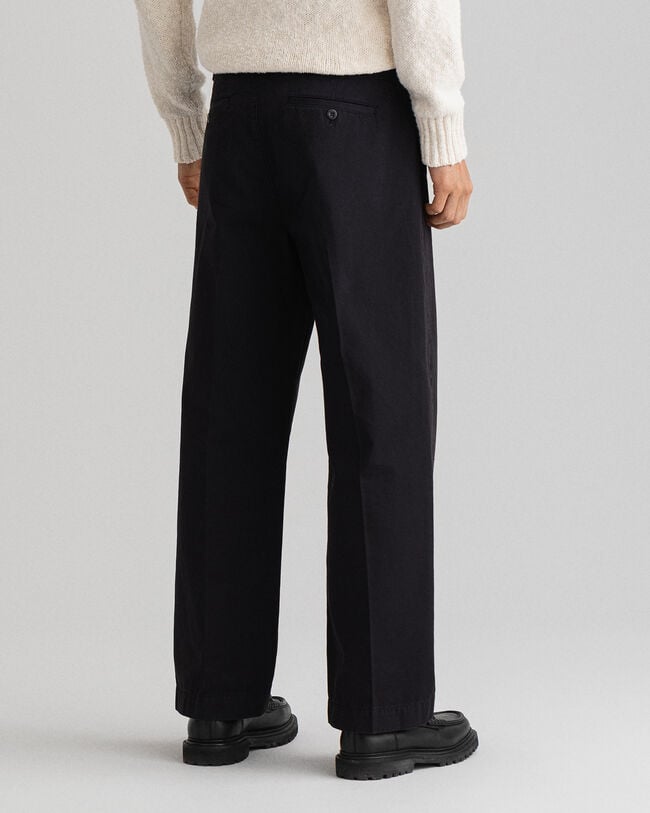 Bomullschinos med vida ben