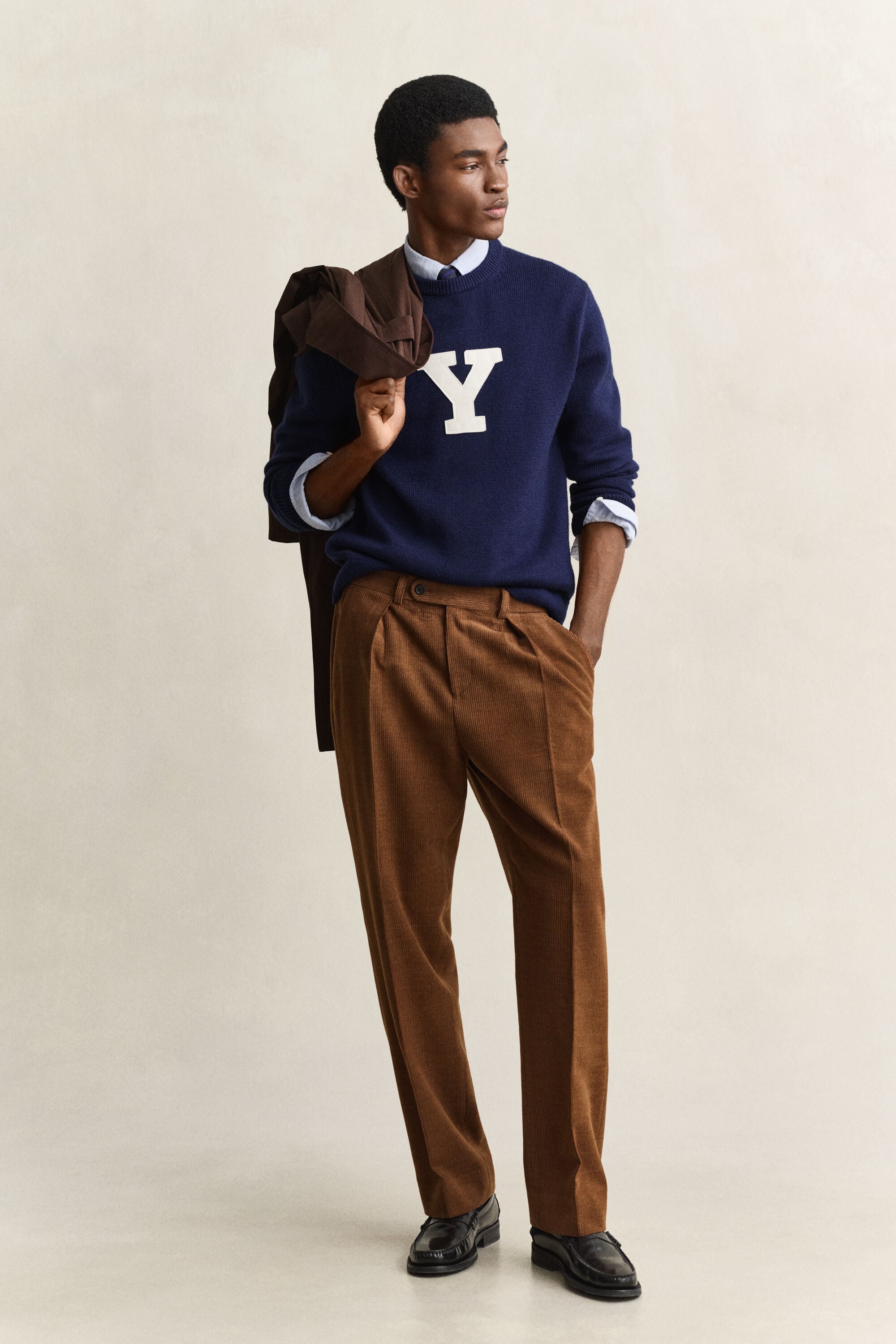 Gant x Yale tröja i merinoull