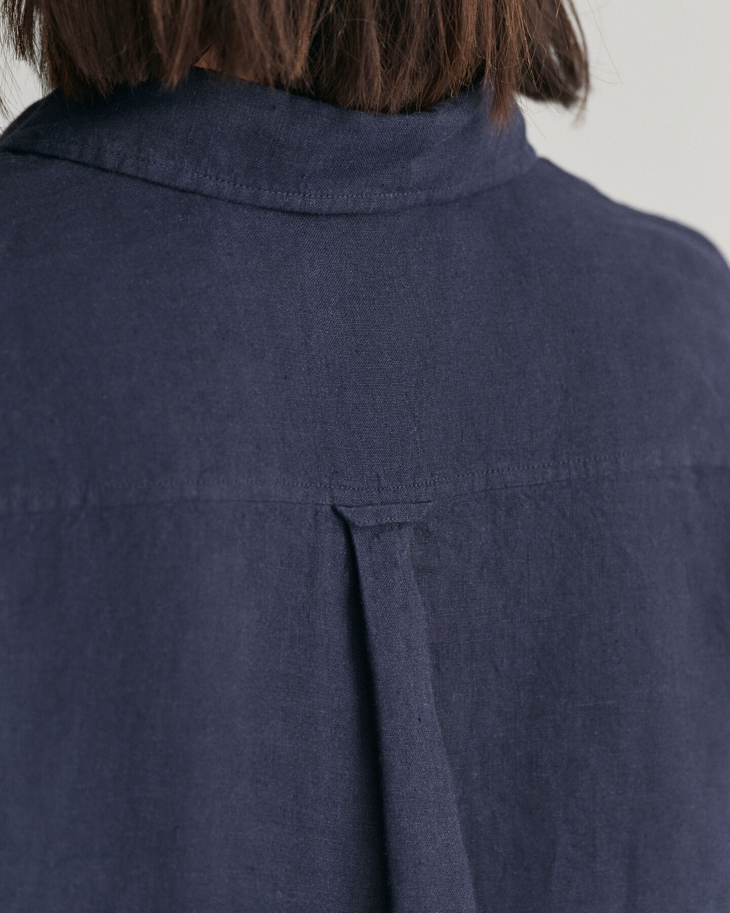 Regular fit skjorta i linnechambray