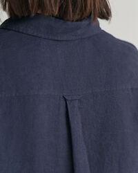 Regular fit skjorta i linnechambray