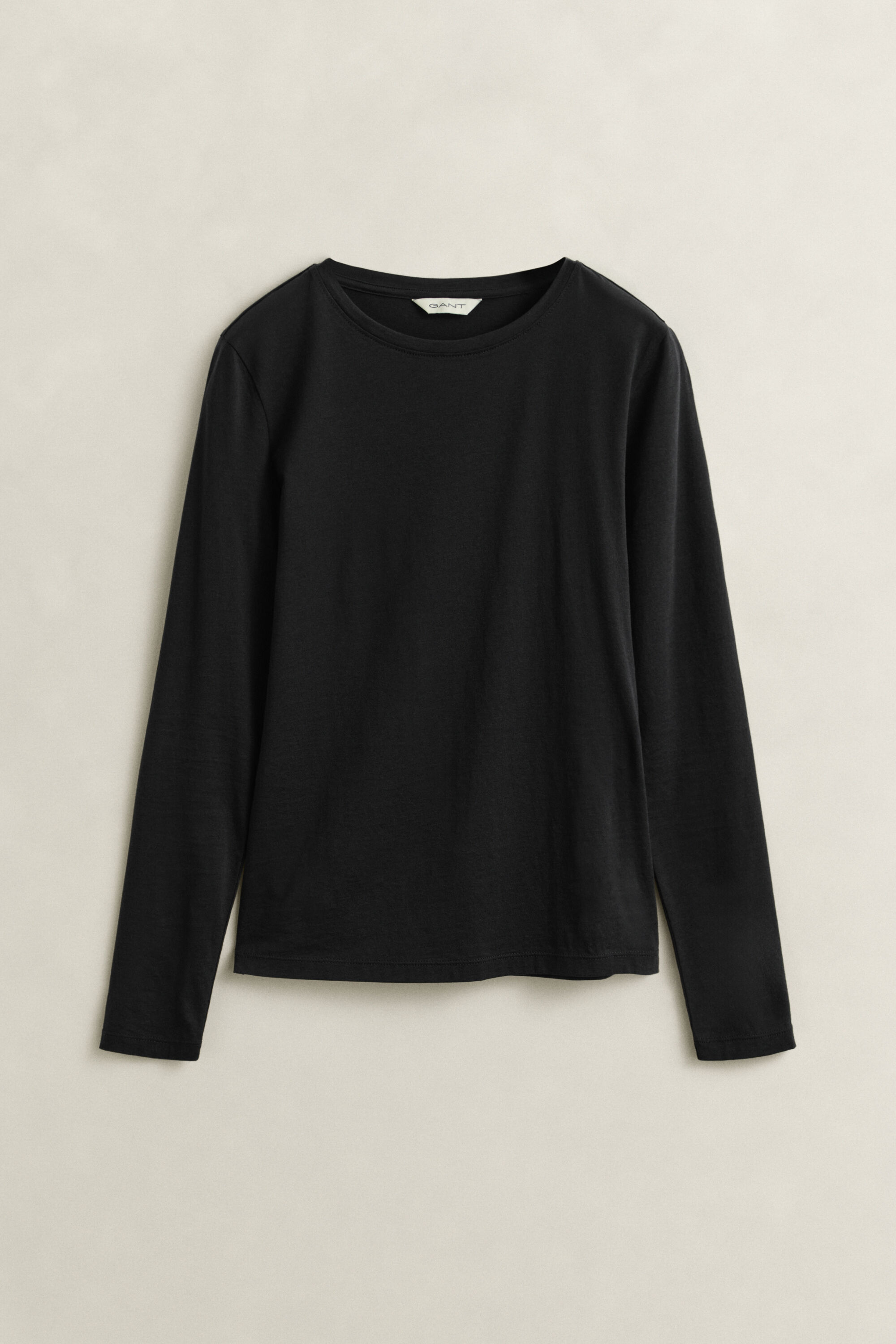 Tunn långärmad T-shirt i bomull