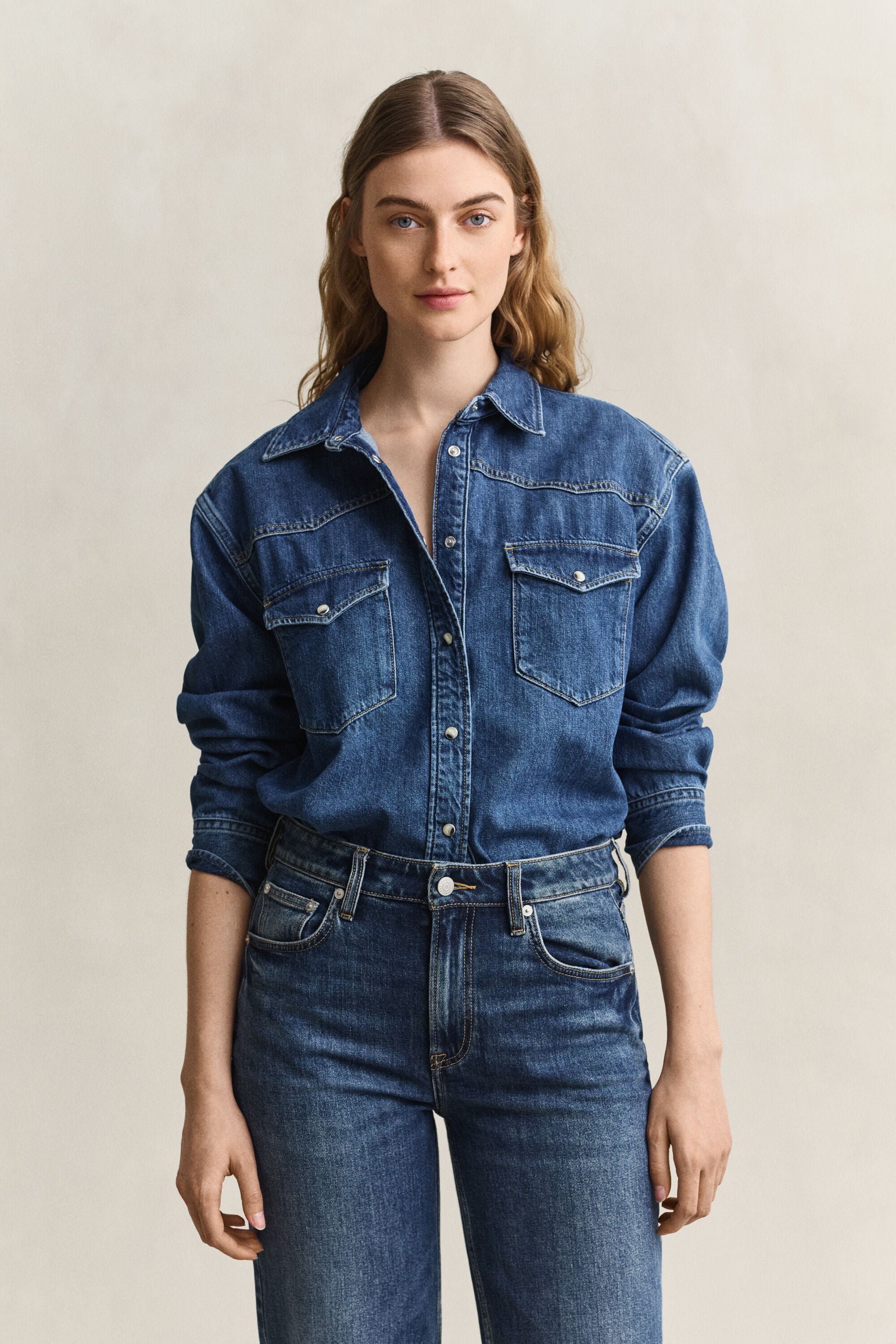 Jägarskjorta i denim