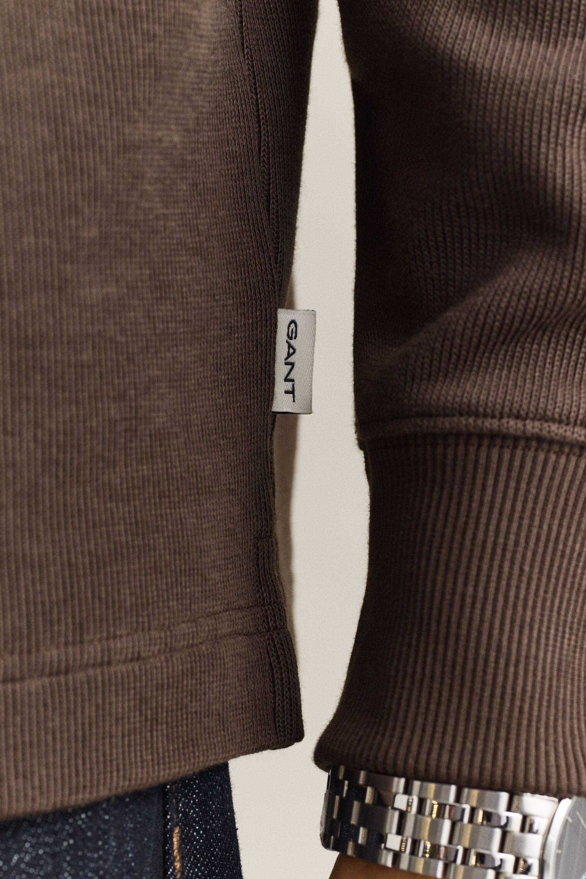 Rugger med half-zip