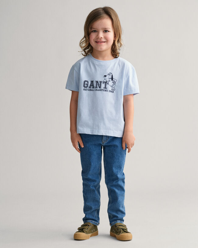Kids GANT hundm&ouml;nstrad T-shirt