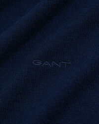 Rundhalsad tröja i extra fin merinoull