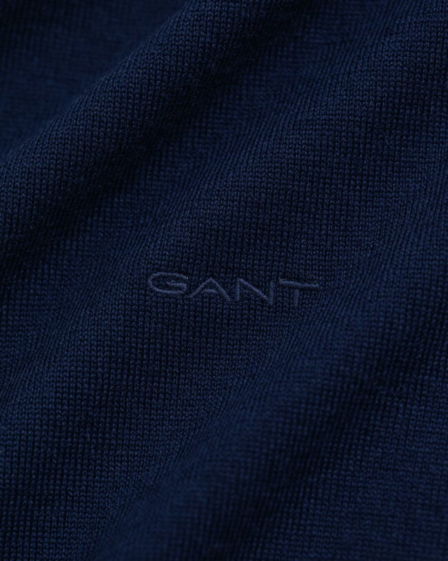 Rundhalsad tröja i extra fin merinoull