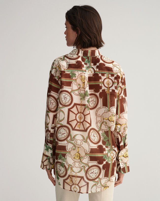 Relaxed fit American Luxe skjorta i bomull och silke