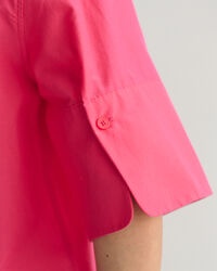 Relaxed fit kort&auml;rmad sidenskjorta