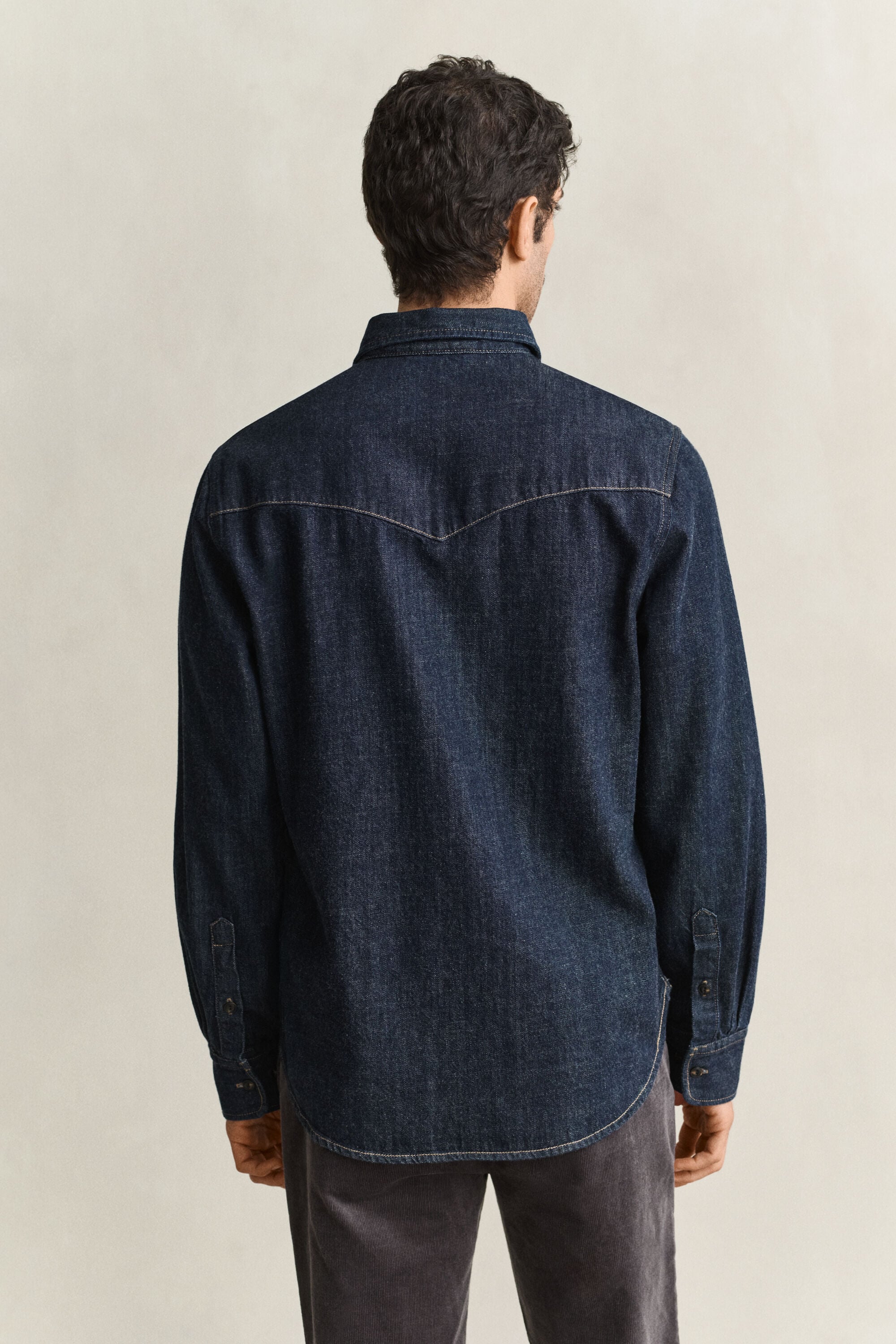 Denimskjorta med stadkant