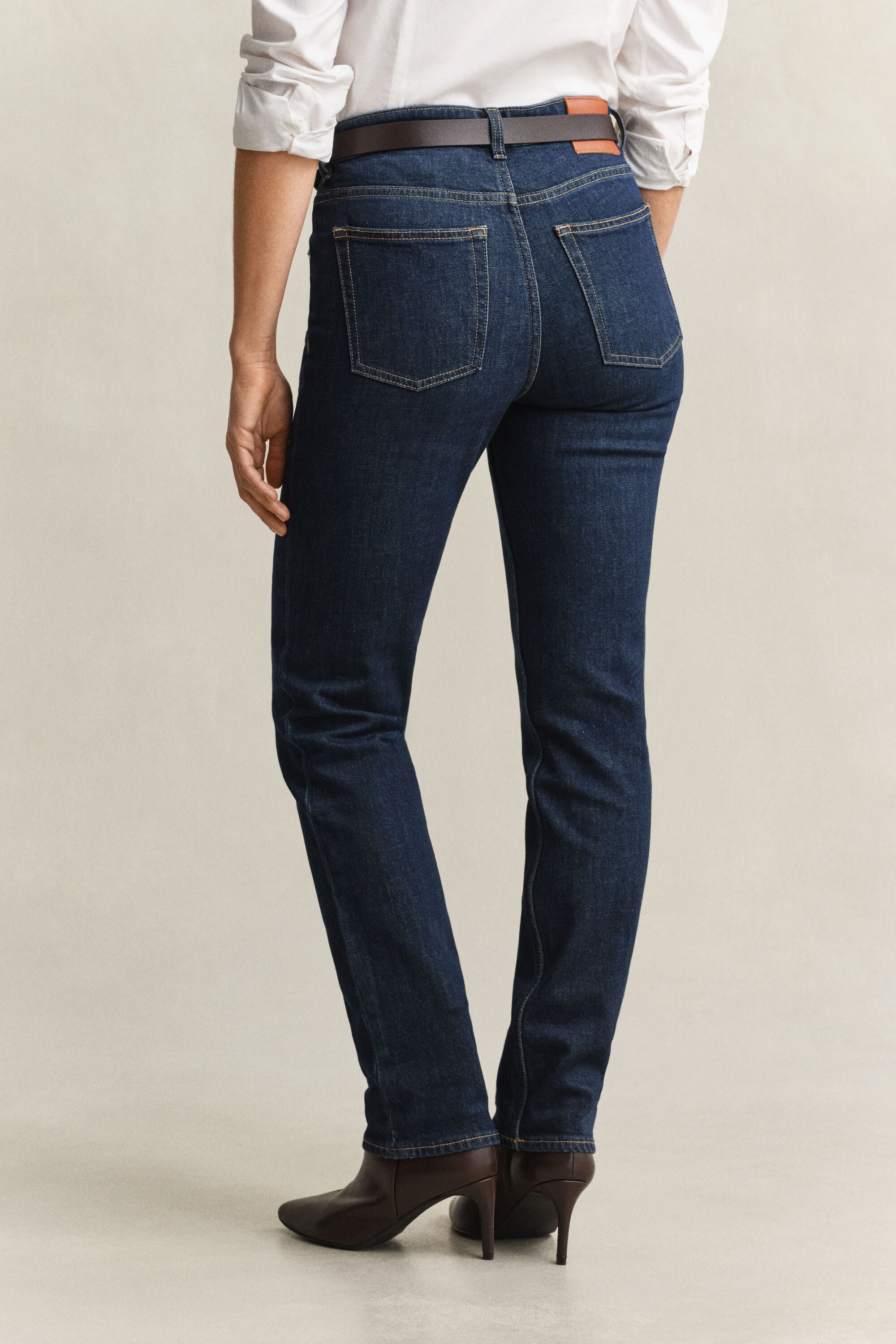Stretchjeans med raka ben
