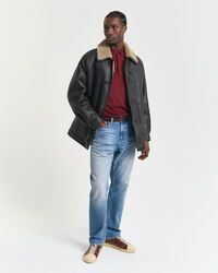 Pikétröja i extra fin merinoull