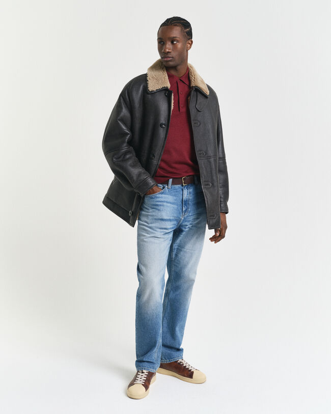 Pikétröja i extra fin merinoull