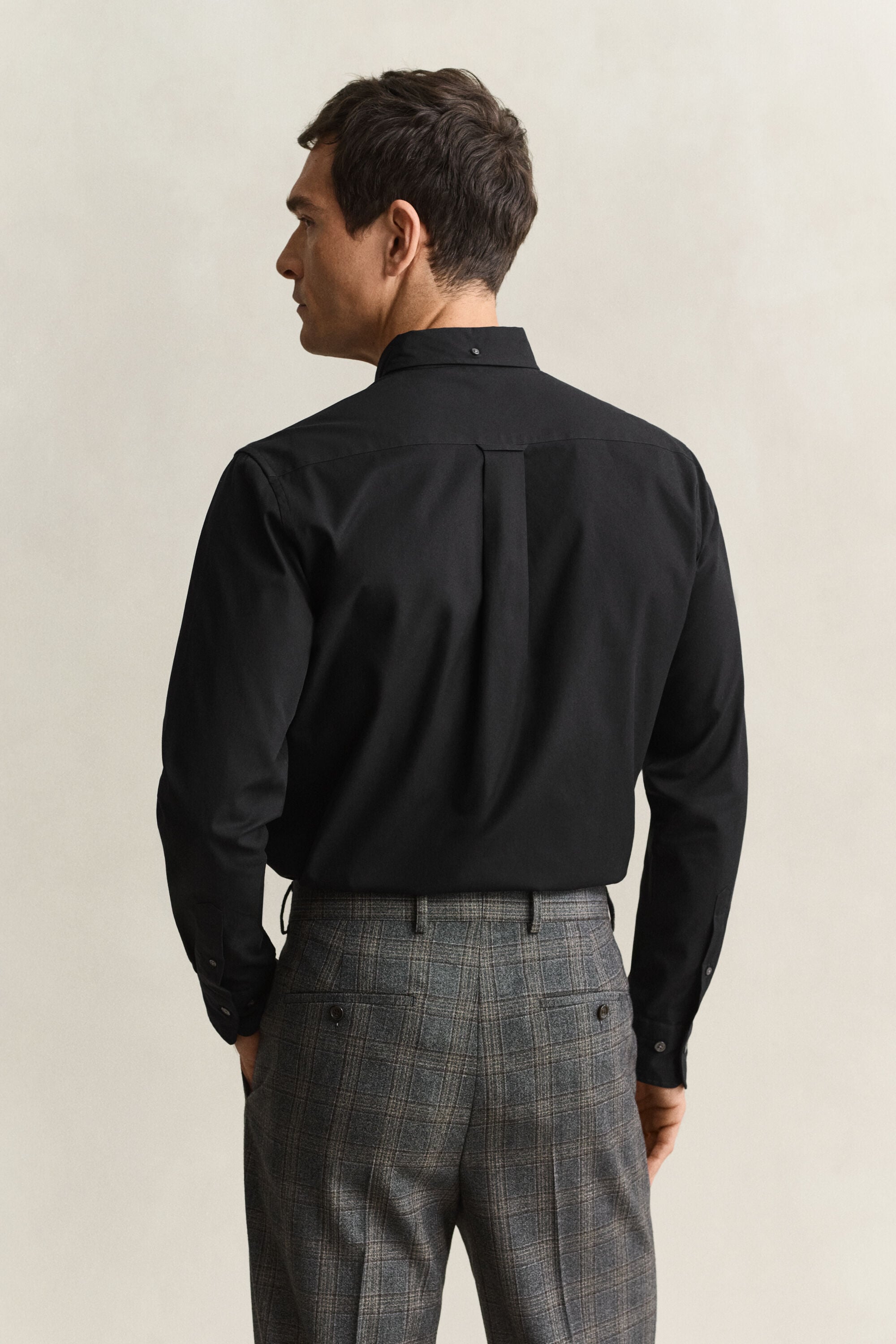 Regular fit pinpointvävd oxfordskjorta