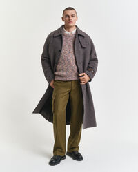 Flerfärgad tröja med rund halsringning