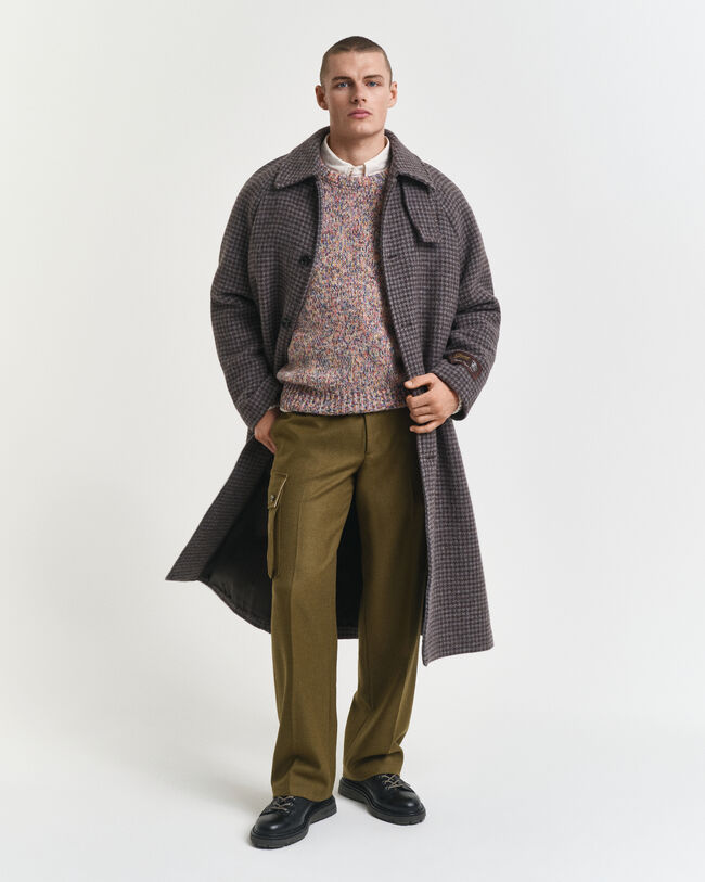 Flerfärgad tröja med rund halsringning