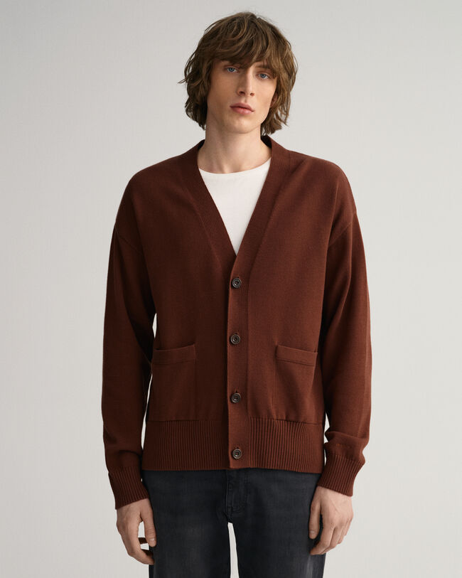 Cardigan i supimabomull