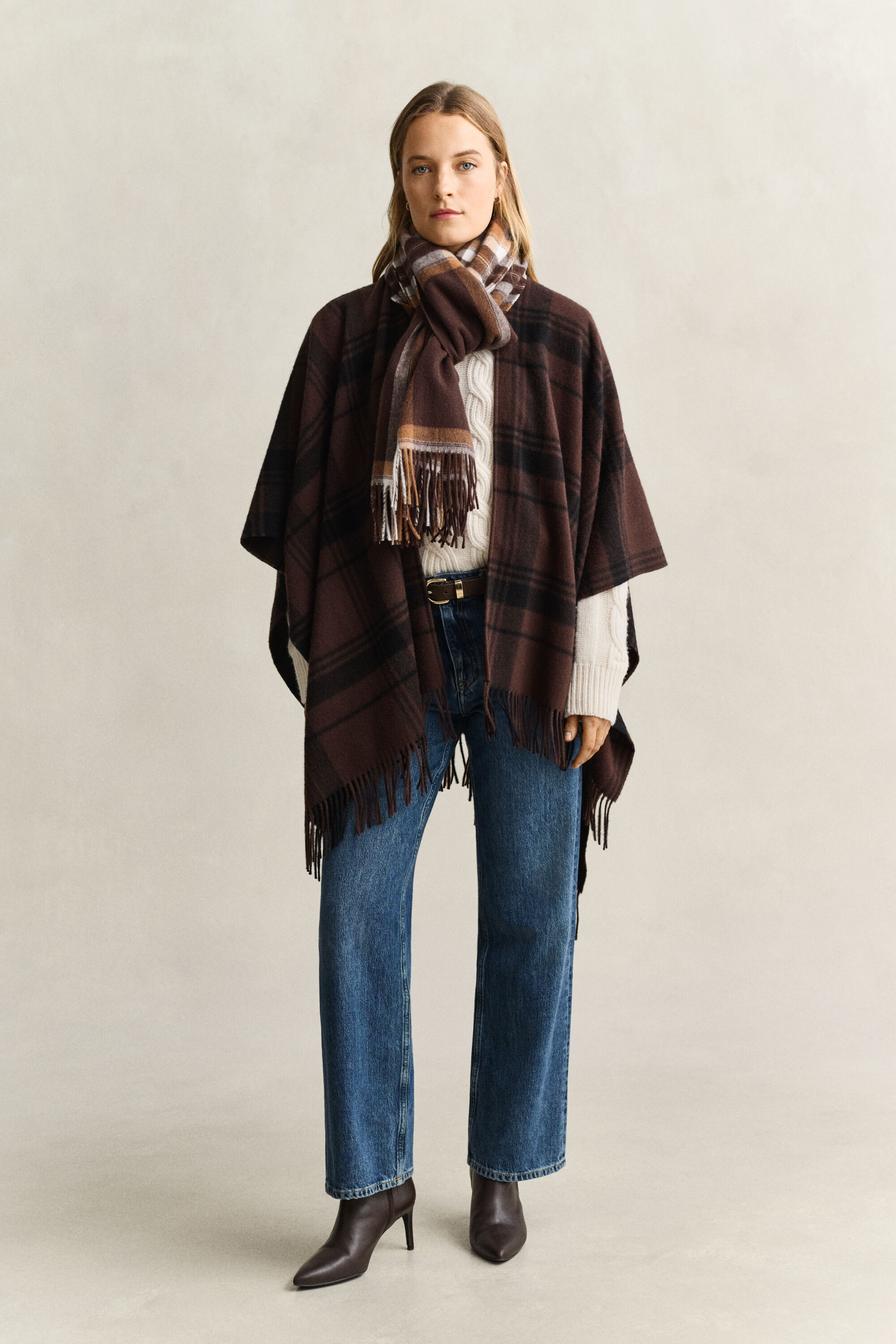 Rutig ylleponcho