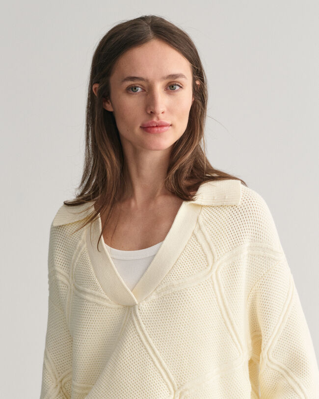 Strukturstickad Rugger