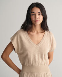 Klänning i linneblandning