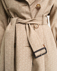 Trenchcoat i jacquard med monogram