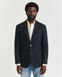 Randig club-blazer i flanell