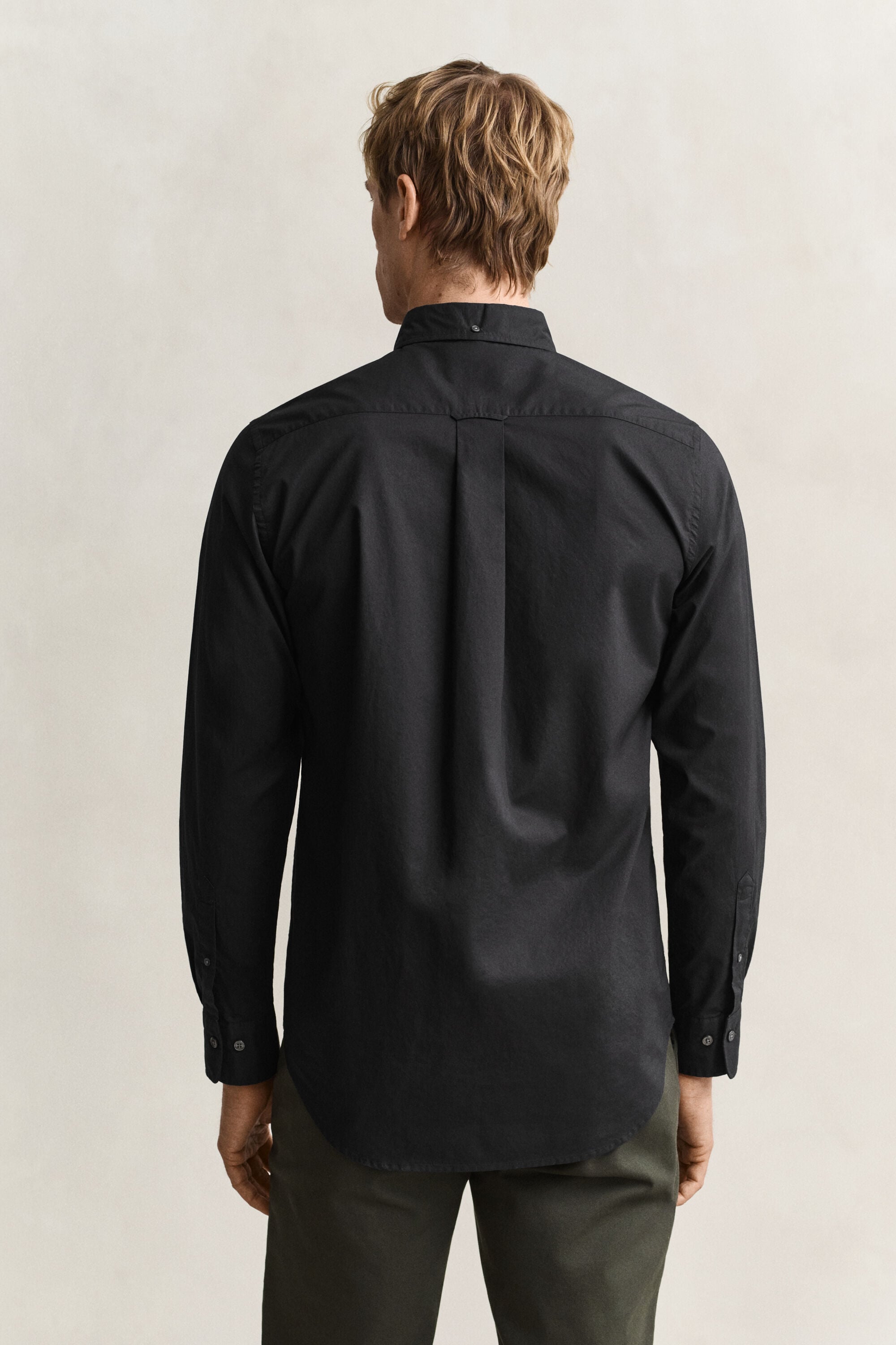 Klassisk poplinskjorta med regular fit