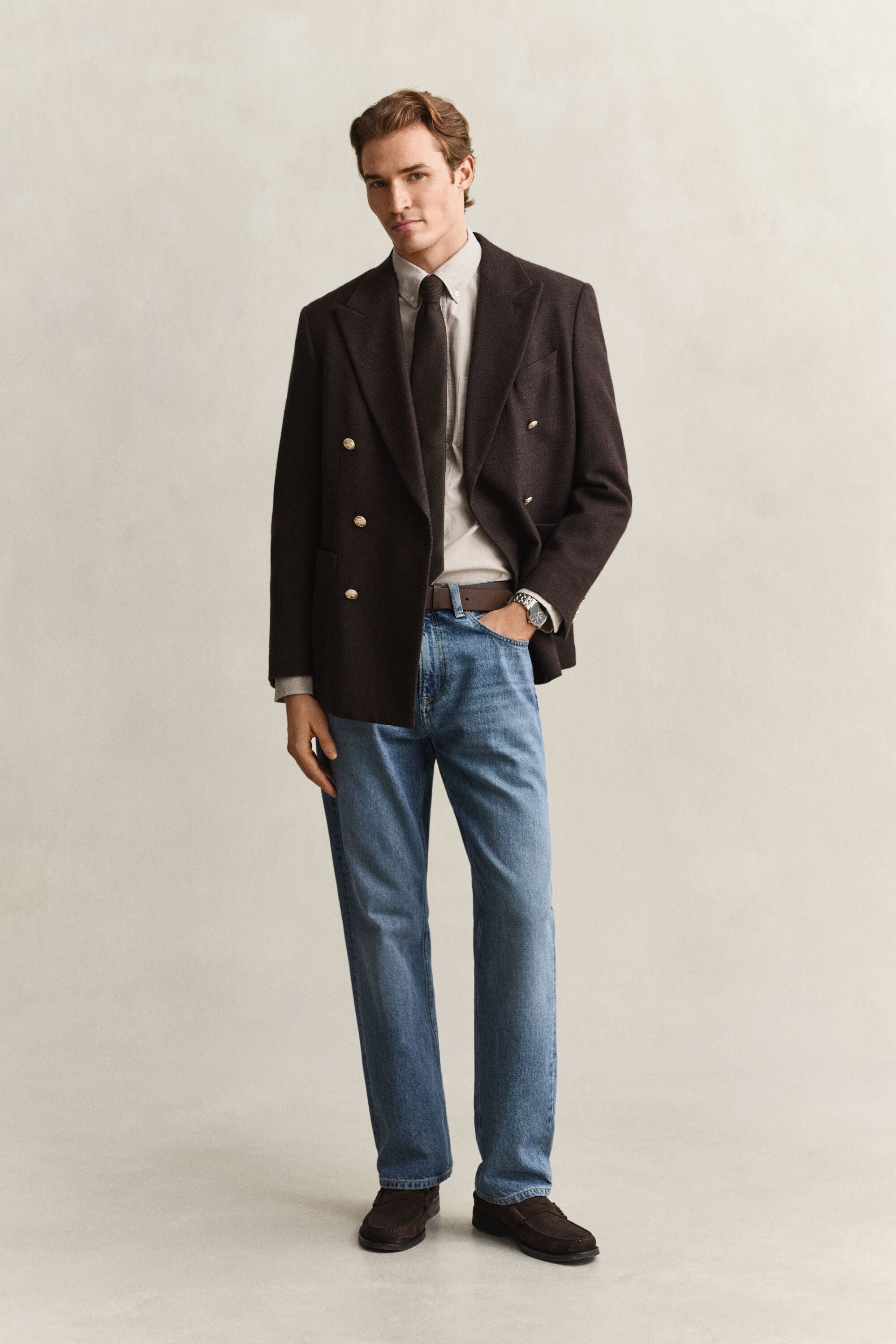 Regular fit klassisk oxfordskjorta